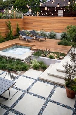 Modern Backyard Spa