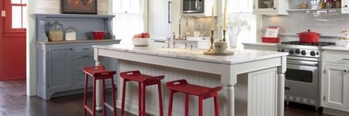 Red, White, and Blue Kitchen