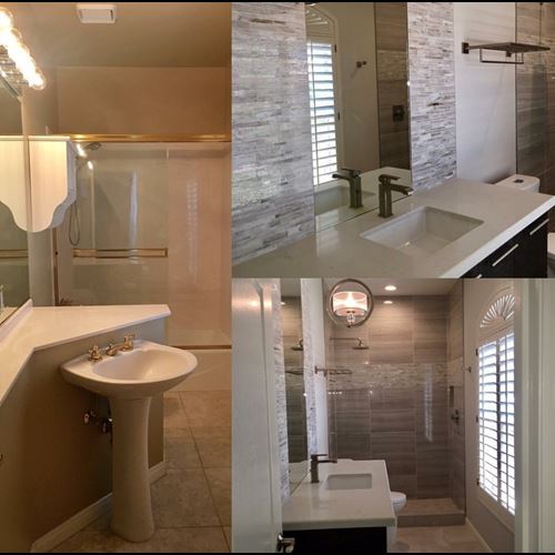 Remodel Contest Winner Guest Room Bath Remodel by @nipperaz