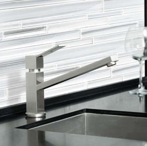 Strata Platinum Glass Tile Backsplash From Arizona Tile