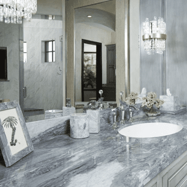 Bardiglio Bathroom Marble Countertop from Arizona Tile