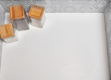 Absolute White Honed Quartz Countertop from Arizona Tile