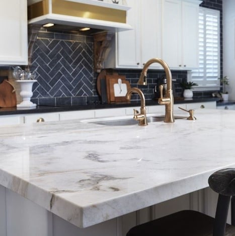 Calacatta Umber Marble Kitchen Countertop from Arizona Tile