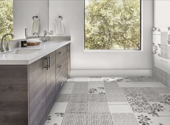 Unique Bathroom Floor Tile Ideas