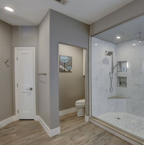 Club Tobacco Wood-Look Porcelain Bathroom Floor Tile from Arizona Tile