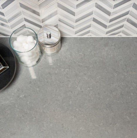 Concrete Grey Quartz Bathroom Countertop from Arizona Tile