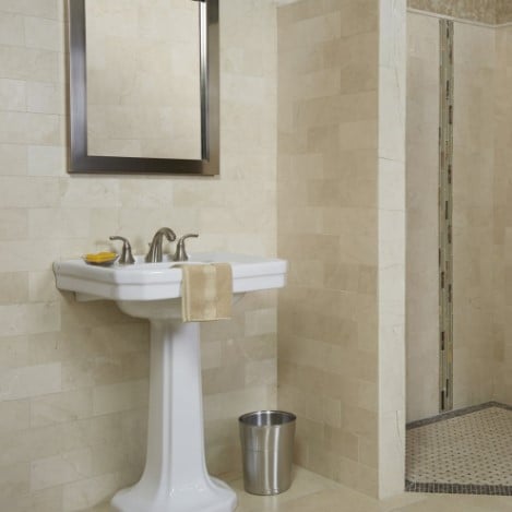 Crema Marfil Marble Bathroom Wall Tile da Arizona Tile 