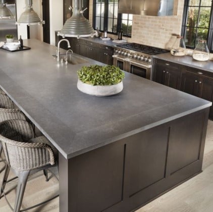 Metropolis Grey Quartz Kitchen Countertop from Arizona Tile