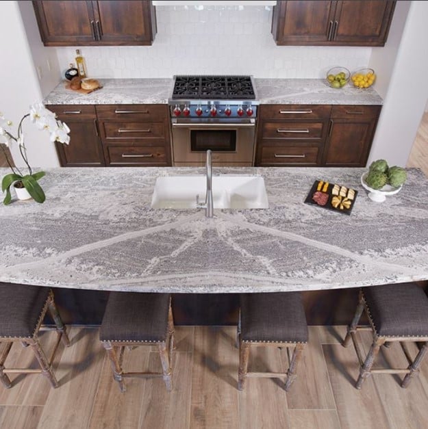 Monte Cristo Satin Granite Kitchen Countertop from Arizona Tile