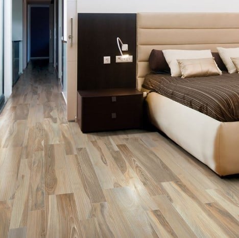 Savannah Honey Wood-Look Color Body Porcelain Bedroom Floor Tile from Arizona Tile