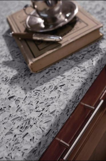 Steel-N Gray Quartz Kitchen Countertop from Arizona Tile