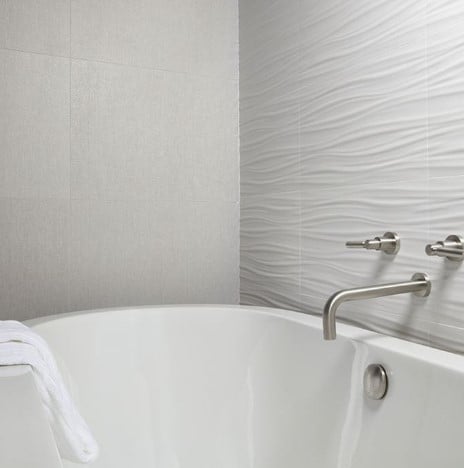 Touch Pearl 12’ x 24’ Glazed Porcelain Bathroom Wall Tile from Arizona Tile