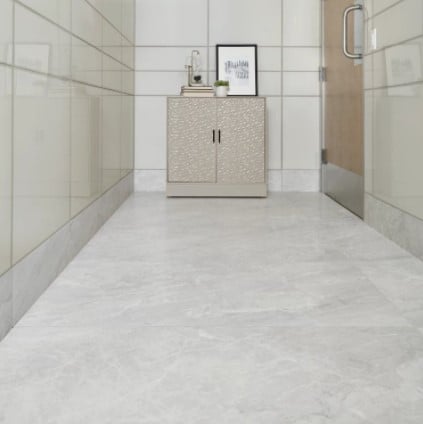 Tru Marmi Silver Matte 24 x 48 Rectified Glazed Porcelain Floor Tile from Arizona Tile