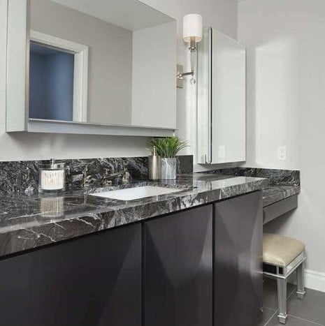 Blizzard Granite Bathroom Countertop