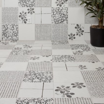 Image: Chymia Mix 2 White Porcelain Tile from Arizona Tile