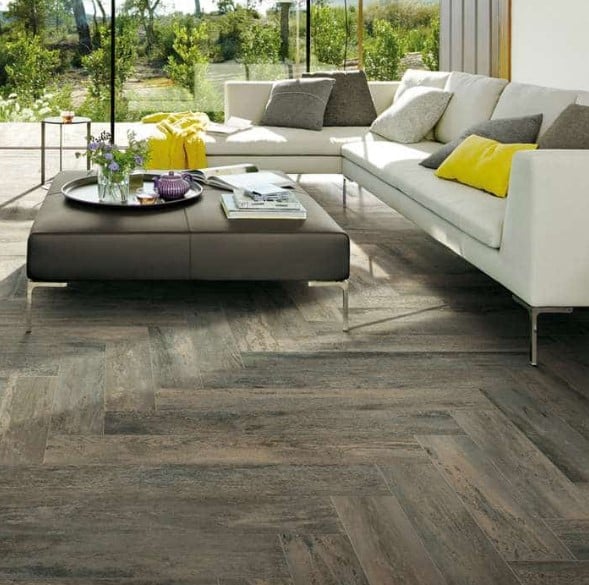 Club Tobacco Wood-Look Porcelain Tile Floor from Arizona Tile