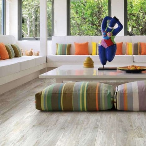 Club White Porcelain Wood-Look Tile From Arizona Tile