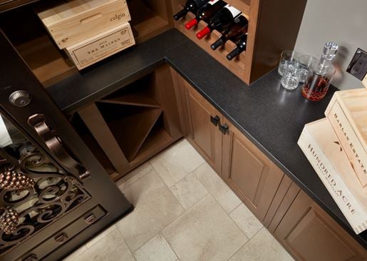 Image: Indian Premium Black Granite Kitchen Countertop from Arizona Tile