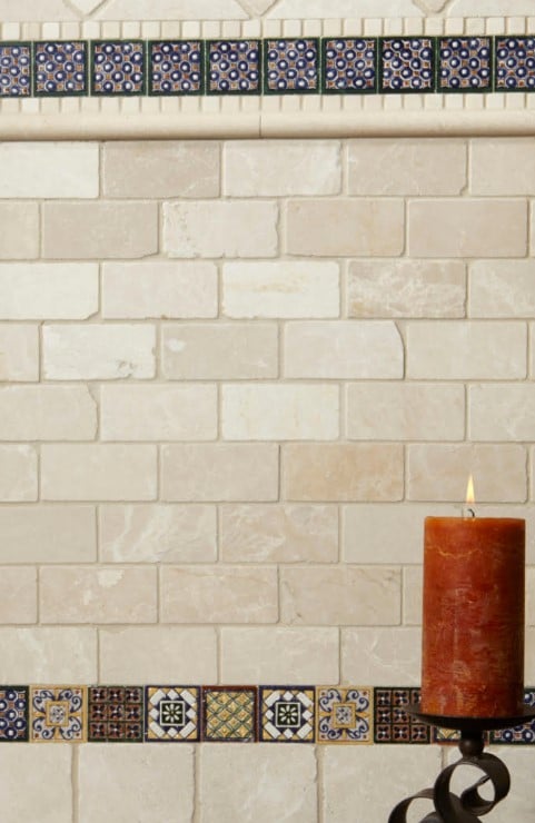 Isabel Deco Decorative Wall Tile from the Seville Collection at Arizona Tile