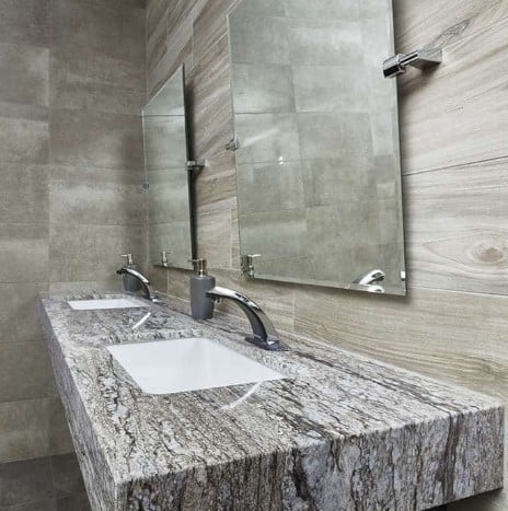 Kalahari Grey Granite Bathroom Countertop from Arizona Tile