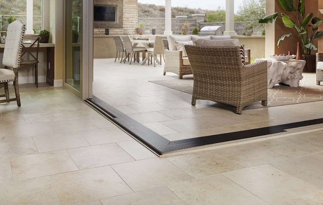 Limestone Jura Beige Tile Indoor/Outdoor Patio Tile from Arizona Tile