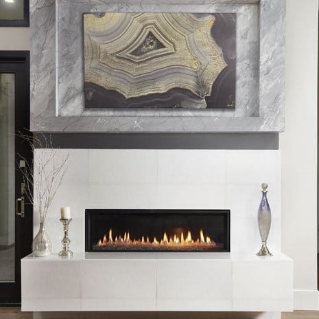 Thassos White Marble Fireplace Tile from Arizona Tile