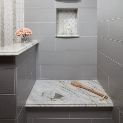Smooth Tin Ceramic Shower Wall Tile from Arizona Tile