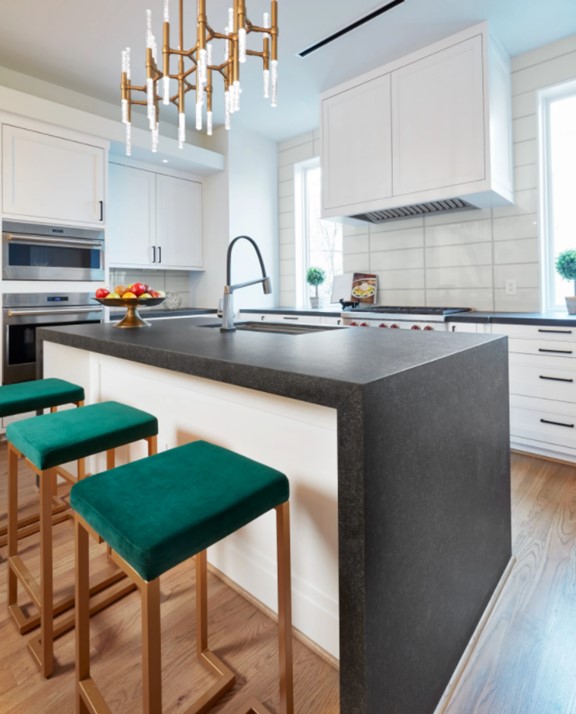 Black granite countertops kitchen