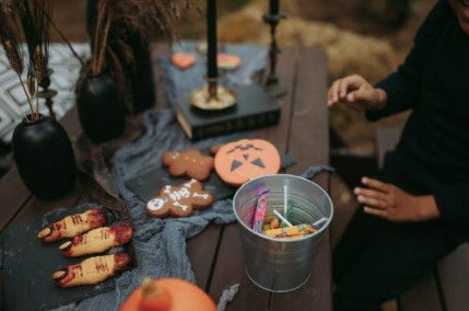 Halloween Treats Table for your Haunted House Guests