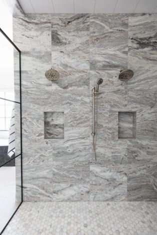Fantasy Brown Marble Bathroom Shower from Arizona Tile