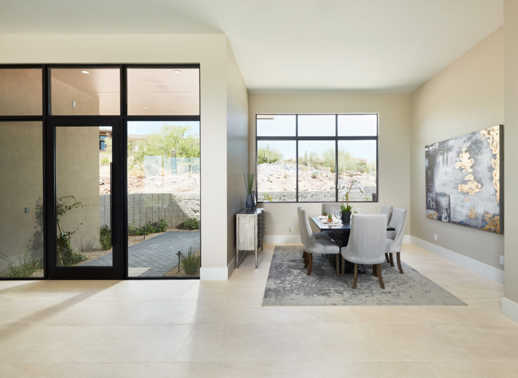 Pietra Italia Beige 24 x 48 Large-Format Porcelain Dining Room Floor Tile from Arizona Tile